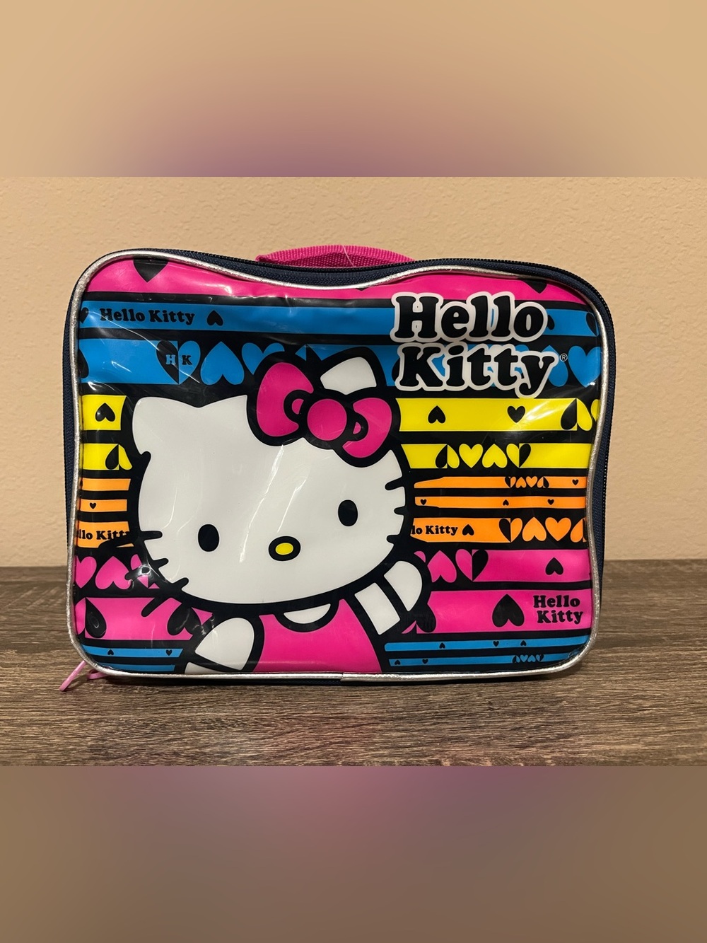 Hello Kitty Striped Lunch Bag